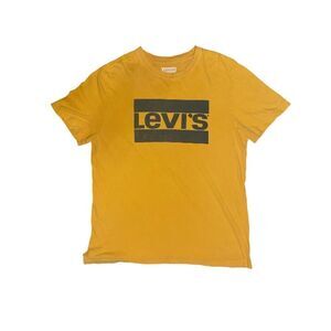 Levis T-Shirt Shortsleeve Tee Shirt Extra Large (XL) Sporty Yellow Classic Logo